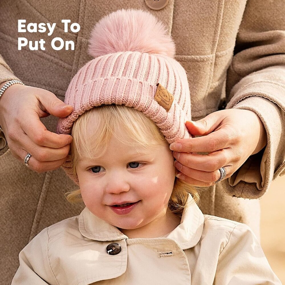 KeaBabies 2-Pack Baby Hats Macaron Toddler, Boys, Girls 6-36 Months (Macaron, M) - Picture 8 of 9